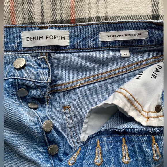 Aritzia Denim Forum Mid Thigh Jean Short - Picture 2 of 5